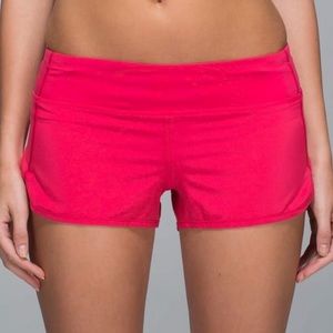 Lululemon Speed Up Short 2.5 in Boom Juice (Pink)
